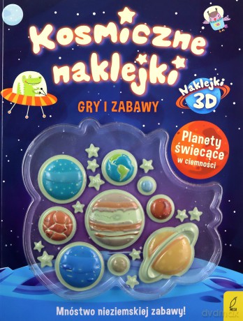 Kosmiczne naklejki. Gry i zabawy [KSIĄŻKA]