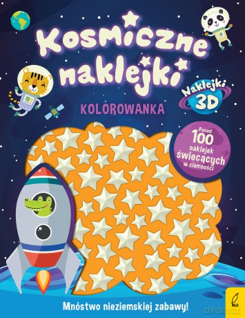 Kosmiczne naklejki. Kolorowanka [KSIĄŻKA]