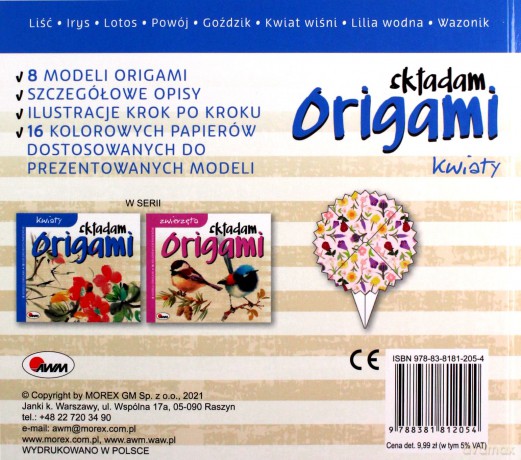 Kwiaty. Składam origami [KSIĄŻKA]
