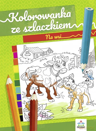 Ma wsi. Kolorowanka ze szlaczkiem - Natalia Logvanova [KSIĄŻKA]