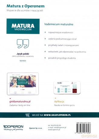 Matura 2022 Język polski testy i arkusze zakres podstawowy i rozszerzony - Tadeusz Banowski, Violetta Kalka, Katarzyna Tomaszek [KSIĄŻKA]