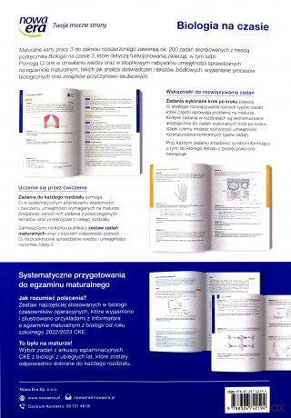 Nowe biologia na czasie karty pracy maturalne 3 liceum i technikum zakres rozszerzony - Bartłomiej Grądzki, Dawid Kaczmarek, Anna Tyc [KSIĄŻKA]