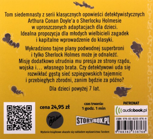 Plany Bruce-Partington. Klasyka dla dzieci. Sherlock Holmes (Tom 17) - Arthur Conan Doyle [AUDIOBOOK]