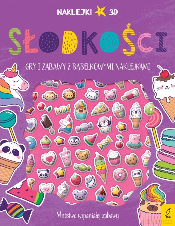 Słodkości. Wypukłe naklejki [KSIĄŻKA]