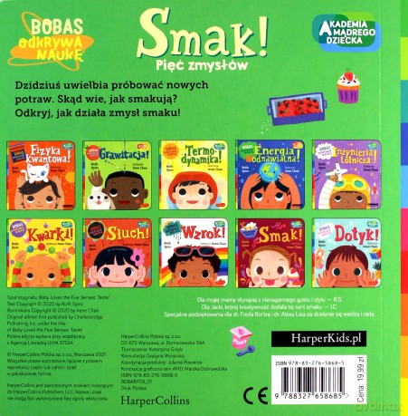 Smak! Akademia mądrego dziecka. Bobas odkrywa naukę - Ruth Spiro [KSIĄŻKA]