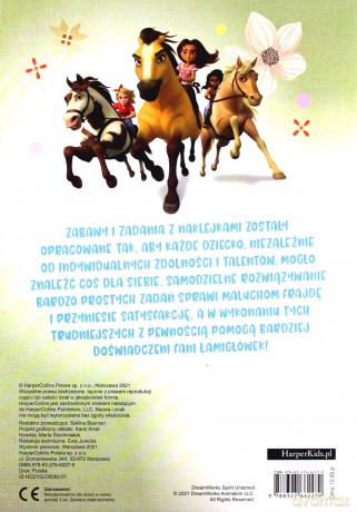 Spirit Mustang z Dzikiej Doliny. Zabawy i zadania z naklejkami [KSIĄŻKA]