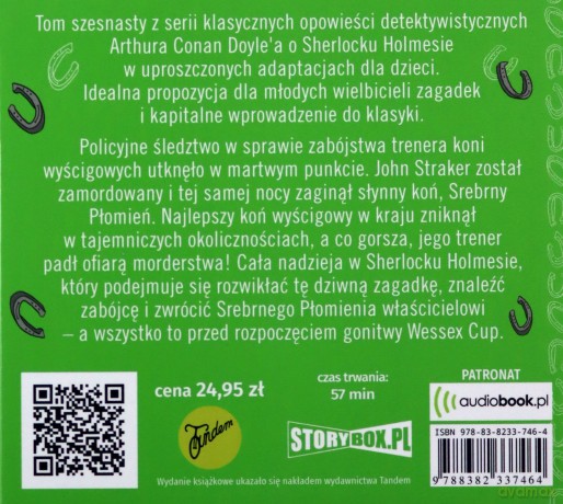 Srebrny Płomień. Klasyka dla dzieci. Sherlock Holmes (Tom 16) - Arthur Conan Doyle [AUDIOBOOK]