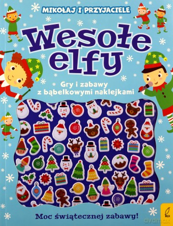 Wesołe elfy. Wypukłe naklejki [KSIĄŻKA]