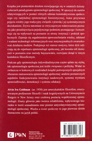 Wiedza a świat społeczny - Alvin Goldman [KSIĄŻKA]