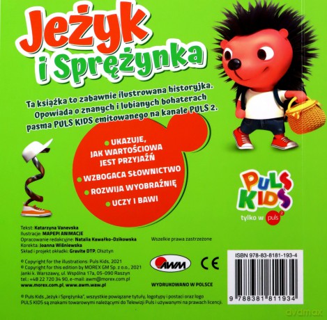 Wyprawa do lasu. Jeżyk i Sprężynka - Katarzyna Vanevska [KSIĄŻKA]