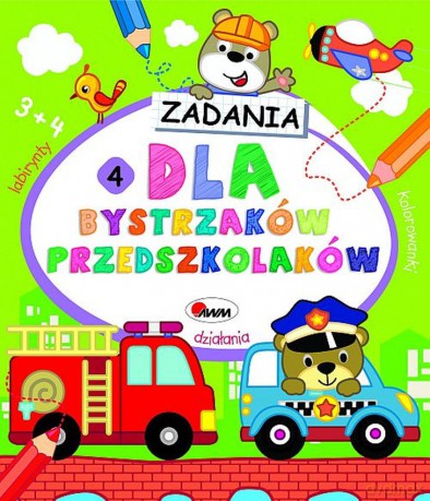 Zadania dla bystrzaków przedszkolaków 4 - Piotr Kozera [KSIĄŻKA]