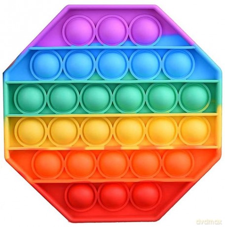 Antystresowa Sensoryczna Push Pop It Ośmiokąt Duży