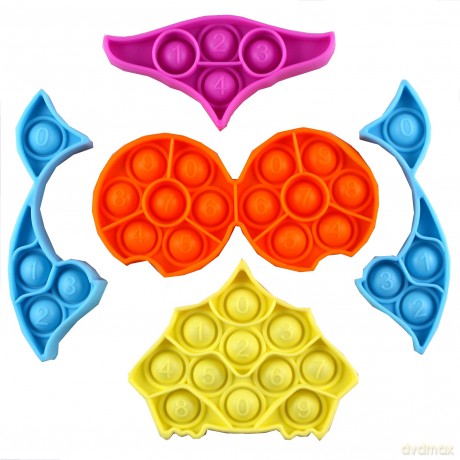 Antystresowa Sensoryczna Push Pop It Puzzle Sowa do składania