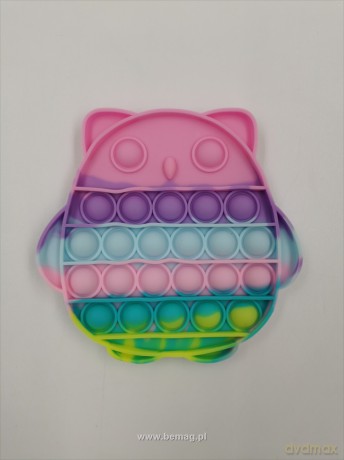 Antystresowa Sensoryczna Push Pop It Sowa Pastel