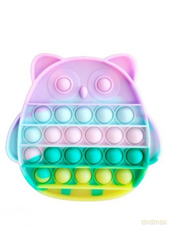 Antystresowa Sensoryczna Push Pop It Sowa Pastel