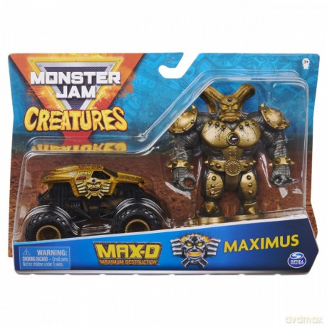 Pojazd Monster Jam 1/64 Max D Gold