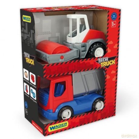 Tech Truck Wywrotka i walec w kartonie