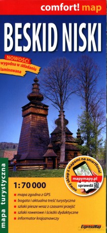 Beskid Niski Mapa turystyczna 1:70 000