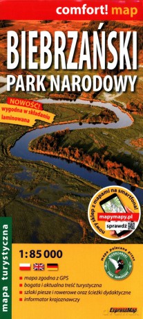 Biebrzański Park Narodowy Mapa turystyczna 1:85 000