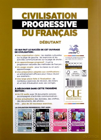 Civilisation progressive du francais Debutant A1 Podręcznik do nauki cywilizacji Francji - Catherine Carlo, Mariella Causa [KSIĄŻKA]