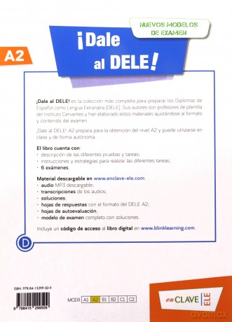 Dale al DELE A2 książka + wersja cyfrowa + zawartość Online - Nitzia Tudela [KSIĄŻKA]