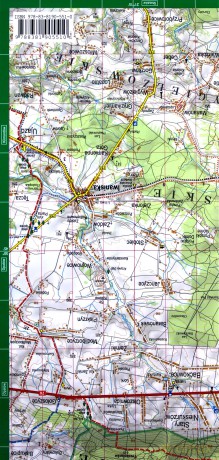 Góry Świętokrzyskie laminowana mapa turystyczna 1:75 000