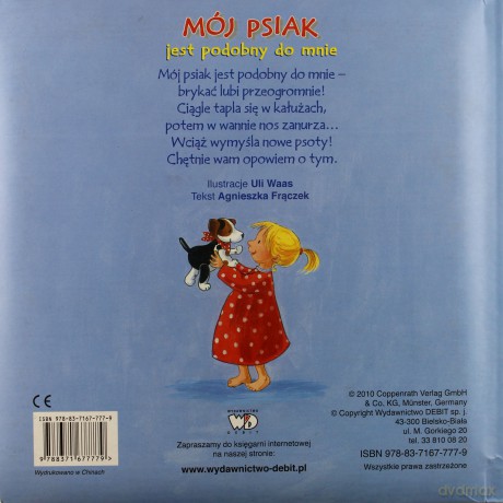 Mój Psiak Jest Podobny Do Mnie (twarda) - Agnieszka Frączek, Uli Waas [KSIĄŻKA]