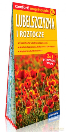 Lubelszczyzna i Roztocze laminowany map&guide 2w1 przewodnik i mapa