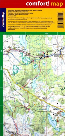 Mazury Część północna laminowana mapa turystyczna 1:60 000