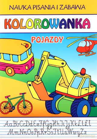 Nauka pisania i zabawa Pojazdy Kolorowanka - Beata Guzowska [KSIĄŻKA]