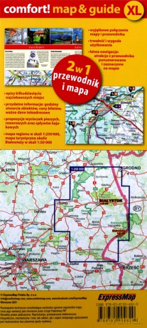 Podlasie laminowany map&guide 2w1 przewodnik i mapa
