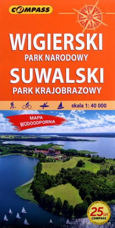 Wigierski Park Narodowy Suwalski Park Krajobrazowy 1:40 000