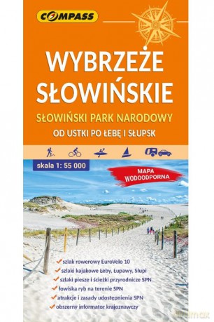 Wybrzeże Słowińskie Słowiński Park Narodowy 1:55 000