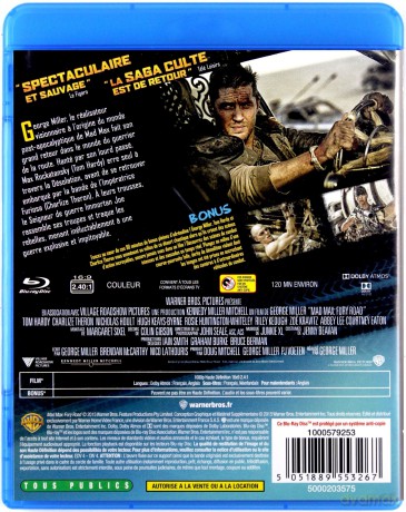 Mad Max: Fury Road (Mad Max: Na drodze gniewu) [Blu-Ray]