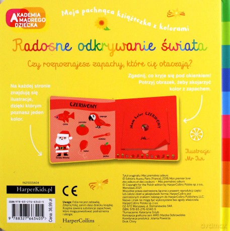 Akademia mądrego dziecka. Pierwsze zapachy - Mr Iwi [KSIĄŻKA]