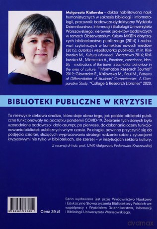 Biblioteki publiczne w kryzysie - Małgorzata Kisilowska [KSIĄŻKA]