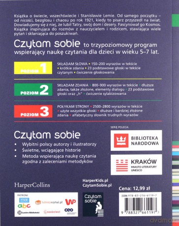 Czytam sobie. Lem i zagadki Kosmosu. Poziom 2 - Marcin Baran [KSIĄŻKA]