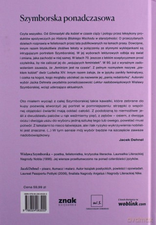 Ćwiartka Szymborskiej czyli lektury nadobowiązkowe - Wisława Szymborska, Jacek Dehnel [KSIĄŻKA]