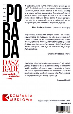 Dasz radę. Przewodnik na trudne czasy - Jakub Porada [KSIĄŻKA]