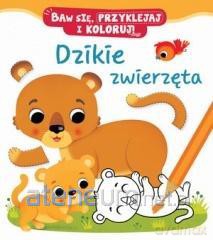 Dzikie zwierzęta. Baw się, przyklejaj i koloruj! - Nathalie Belineau, Federica Iossa [KSIĄŻKA]