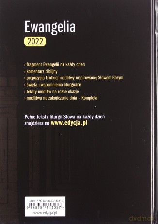 Ewangelia 2022 Droga, Prawda i Życie duża [KSIĄŻKA]