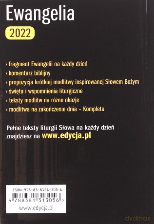 Ewangelia 2022 Droga, Prawda i Życie mała [KSIĄŻKA]