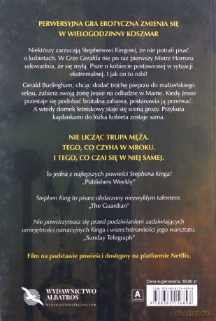 Gra Geralda - Stephen King [KSIĄŻKA]