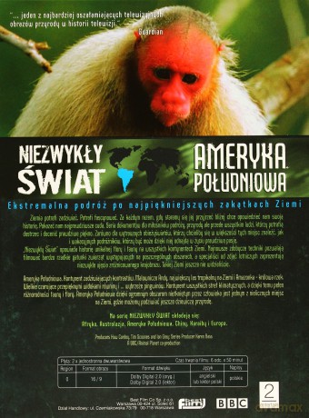 Niezwykły świat: Ameryka Południowa (BBC) (digipack) [2DVD]