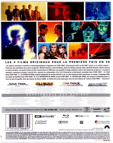 Star Trek 4 Original Movies [4xBlu-Ray 4K]+[4xBlu-Ray]