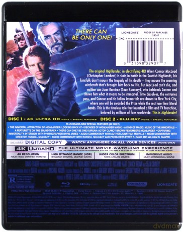 Highlander (Nieśmiertelny) [Blu-Ray 4K]+[Blu-Ray]