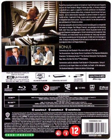 Skazani na Shawshank (steelbook) [Blu-Ray 4K]+[Blu-Ray]