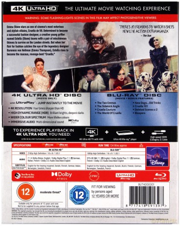 Cruella [Blu-Ray 4K]+[Blu-Ray]