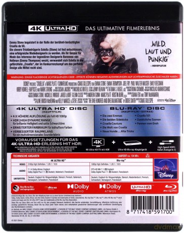 Cruella [Blu-Ray 4K]+[Blu-Ray]
