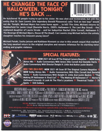 Halloween 4: The Return of Michael Myers (Halloween IV: Powrót Michaela Myersa) [Blu-Ray 4K]+[Blu-Ray]